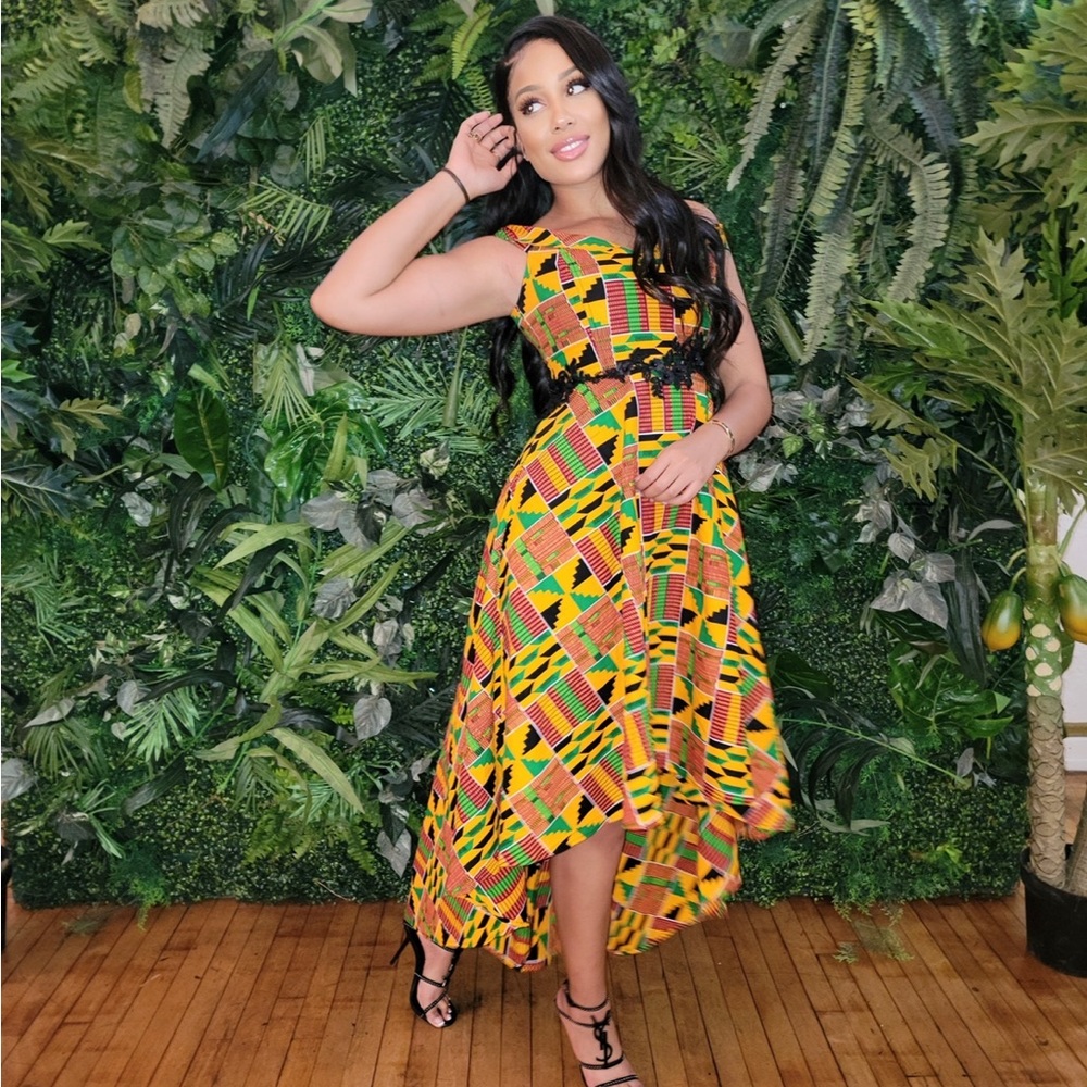 Kente African Print Wedding Dress